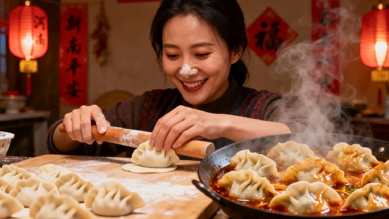 河南年夜饭必备：爆汁家常饺，是媳妇的拿手硬菜#日常#美食#河南媳妇#农村美食