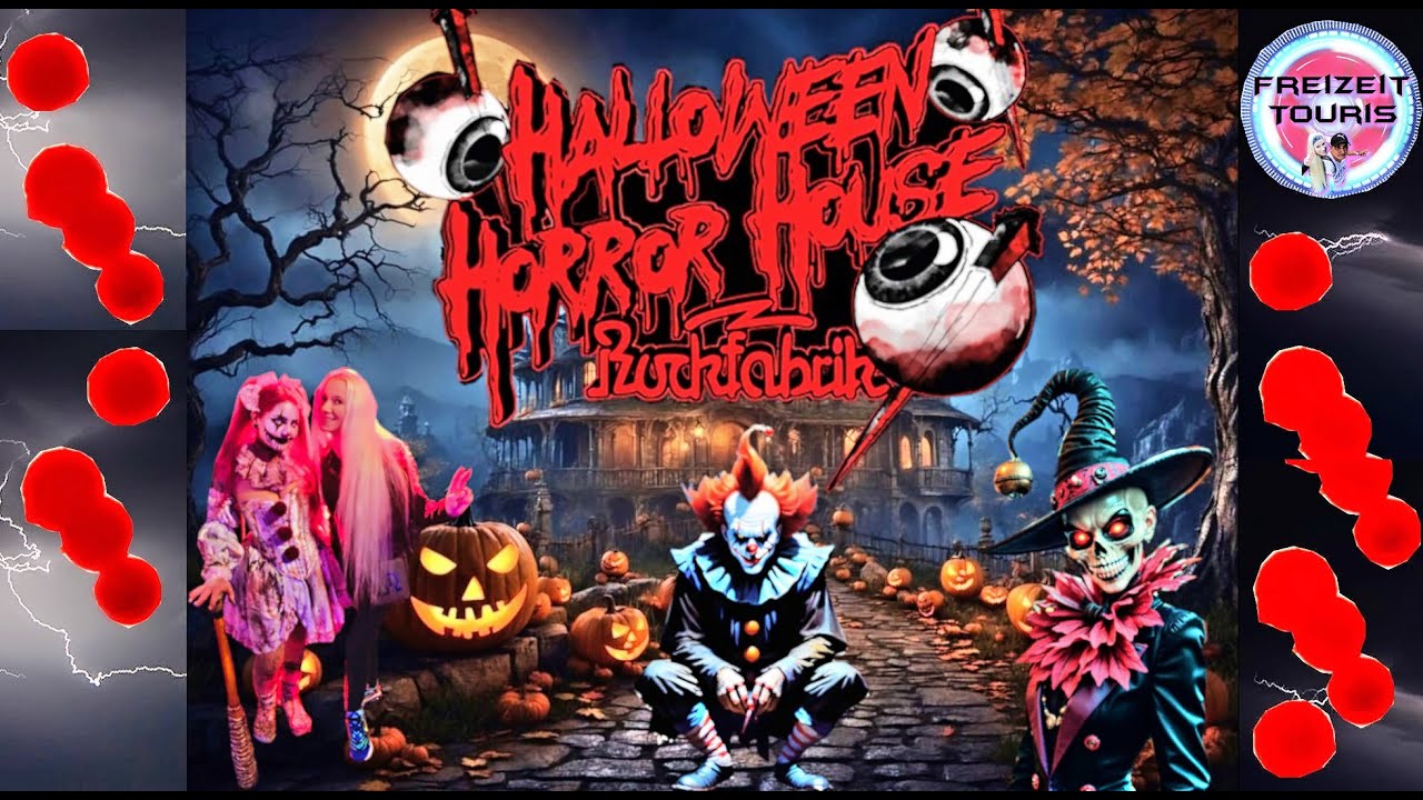 Halloween Horror House (Horrorhaus) 2024 Vlog in &Uuml;bach-Palenberg Rockfabrik inkl. Mazes  (POV) 4K