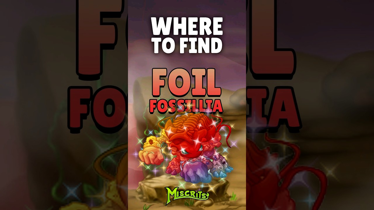 Foil Fossillia Location (Mount Gemma) - Miscrits 2025