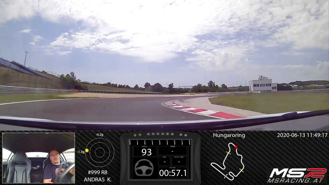 20200613 Hungaroring Audi R8 v10 plus 1min54sec938 onboard
