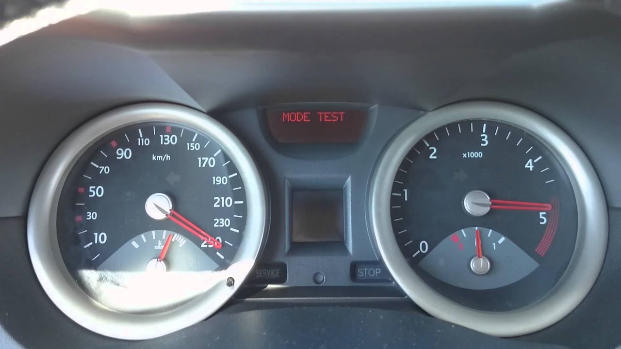 Cómo entrar en el modo test en Renault Megane II