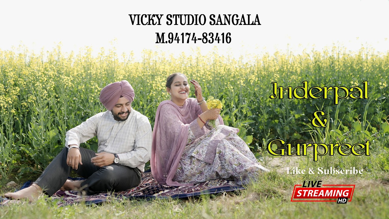 JAGGO & DJ 🔴 LIVE INDERPAL WEDS GURPREET  VICKY STUDIO SANGALA 94174-83416,98142-67406