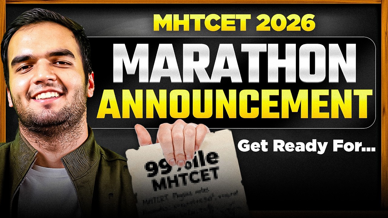 DHAMAKA MARATHON ANNOUNCEMENT MHTCET 2026 PHYSICS - 7 DAYS SCHEDULE - RG Lectures Physics MHTCET