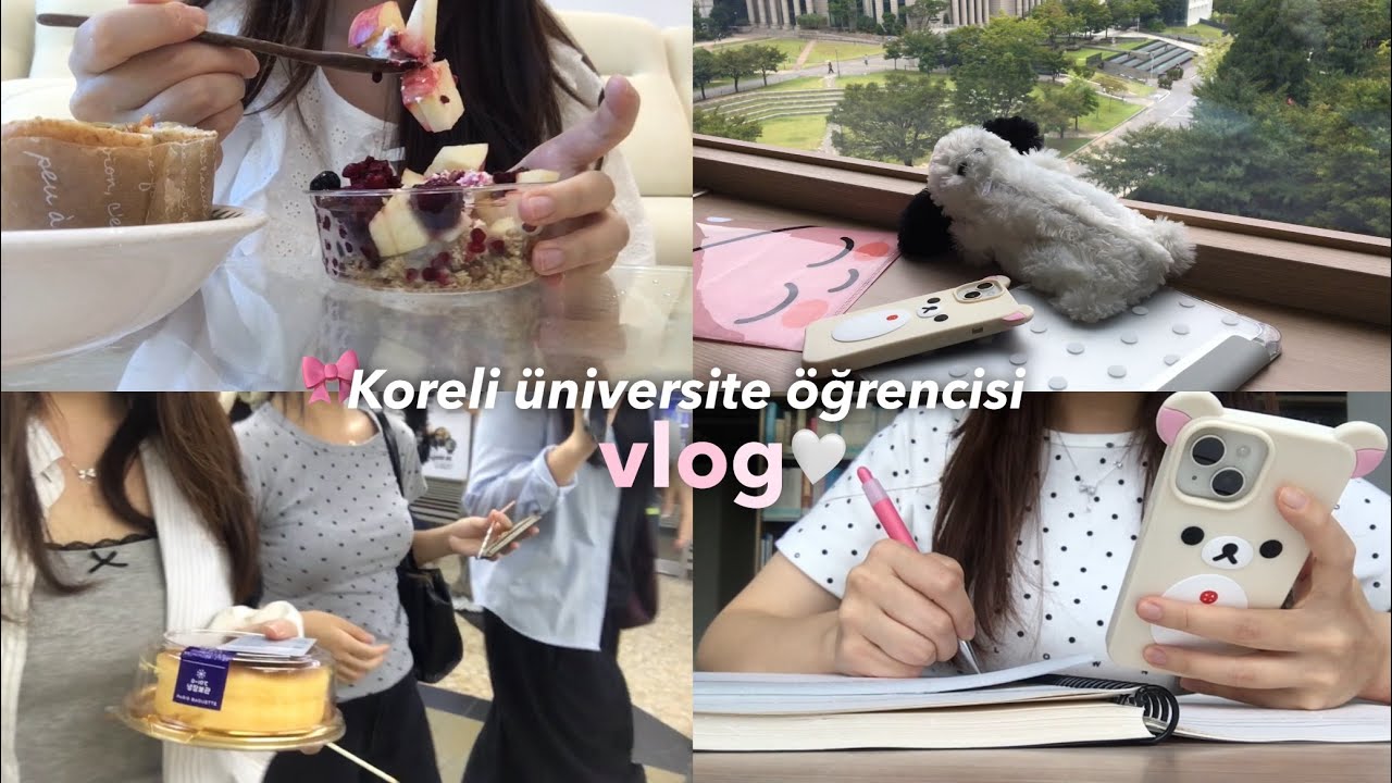 Kore’deki üniversite hayatı🏫Türkçe Bölümü Koreli Üniversite Öğrencisinin Günü Vlog📖🤍