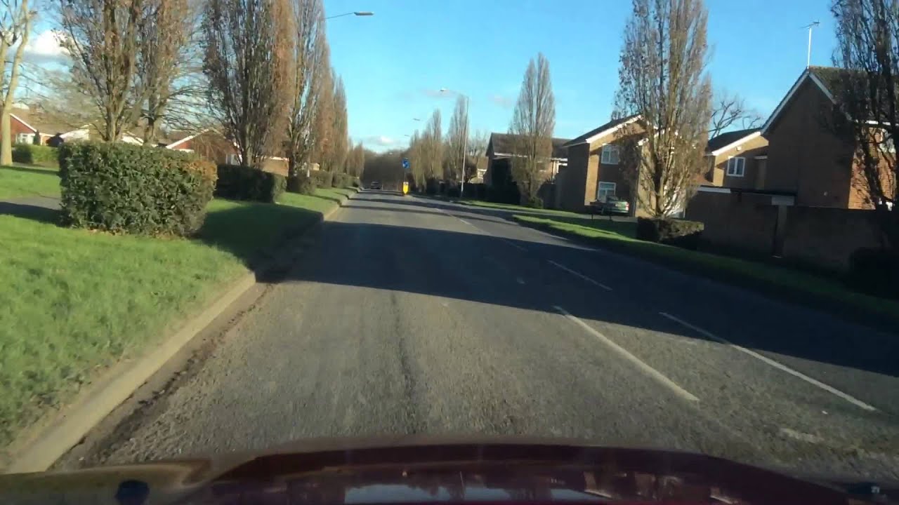Demonstration of a First Exit, Left, at a Simple Roundabout