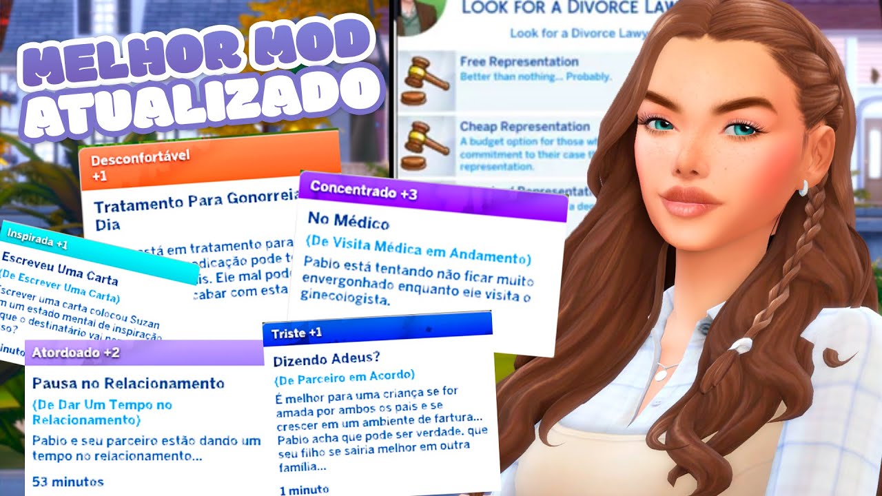 O MELHOR MOD ATUALIZADO! FERTILIDADE, TRAI&Ccedil;&Atilde;O, ADO&Ccedil;&Atilde;O, DIVIS&Atilde;O DE BENS, DIV&Oacute;RCIO E MAIS! | The Sims4