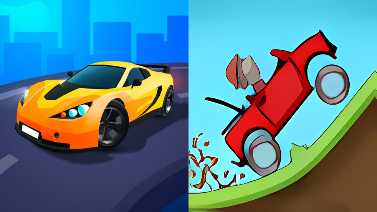 Race Master 3D VS Hill Climb Racing - All Levels Gameplay Android,ios (Part 3)