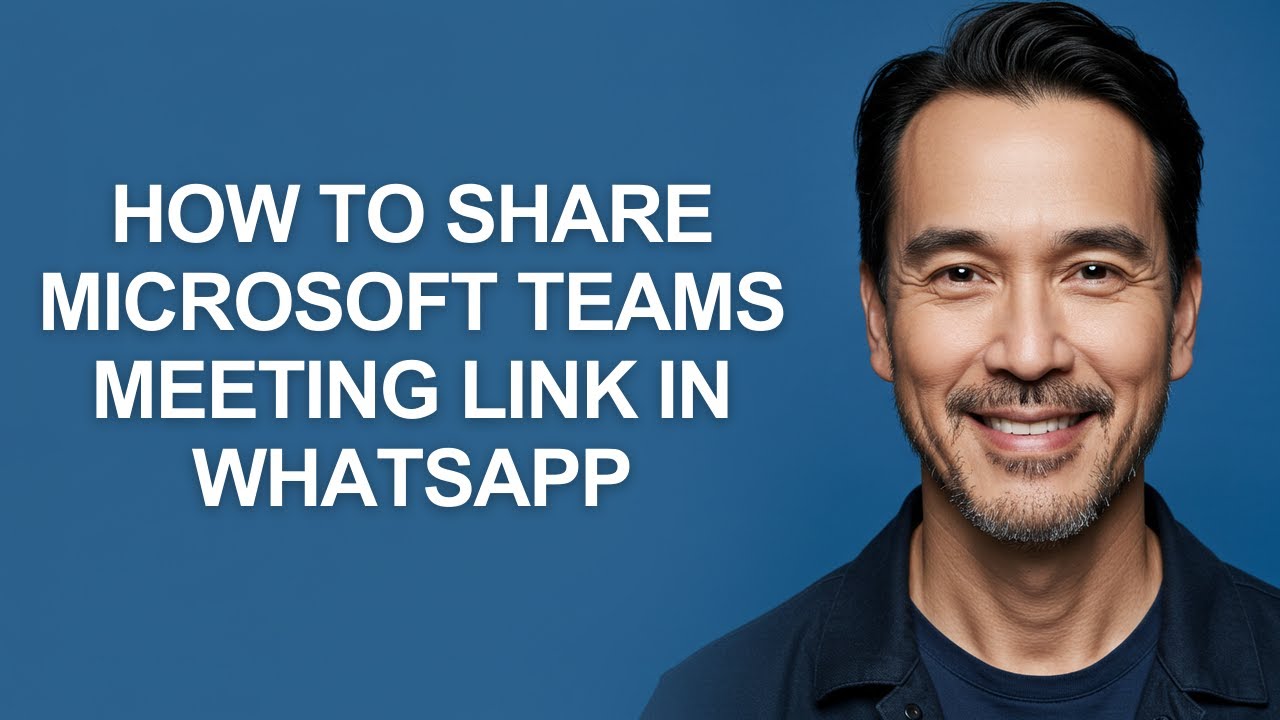 How to Share Microsoft Teams Meeting Link in Whatsapp - KevinHowTo