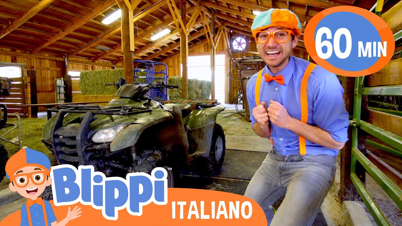 Blippi visita un allevamento (un ranch) | Blippi in Italiano | Video educativi per bambini