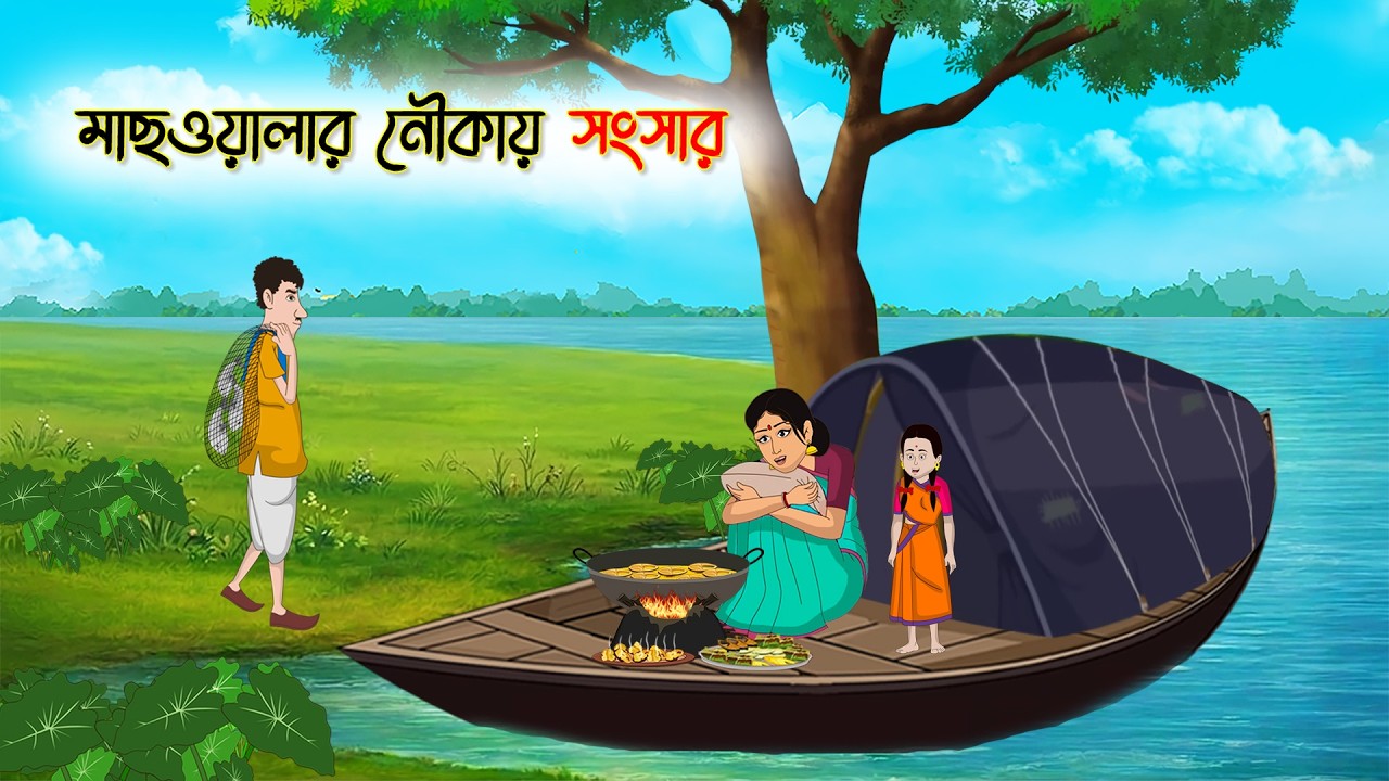 মাছওয়ালার&nbsp;নৌকায় সংসার | Village Story | Thakumar Jhuli | Bangla Cartoon