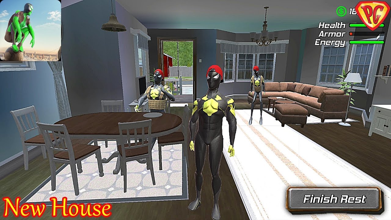 Rope Frog Ninja Hero - Strange Gangster Vegas #90 My first house - New Update