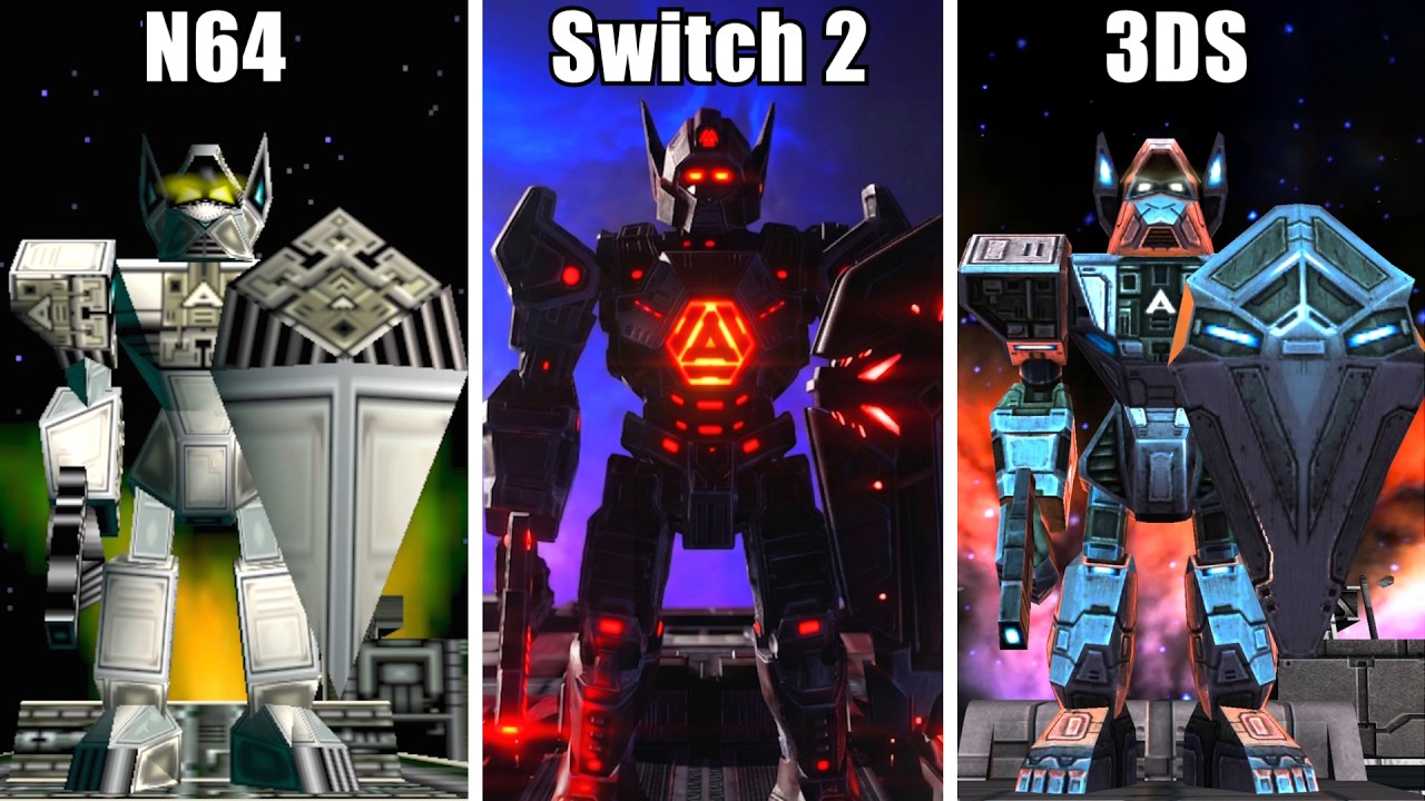 Star Fox - All Bosses Comparison (Switch 2 vs 3DS vs N64)