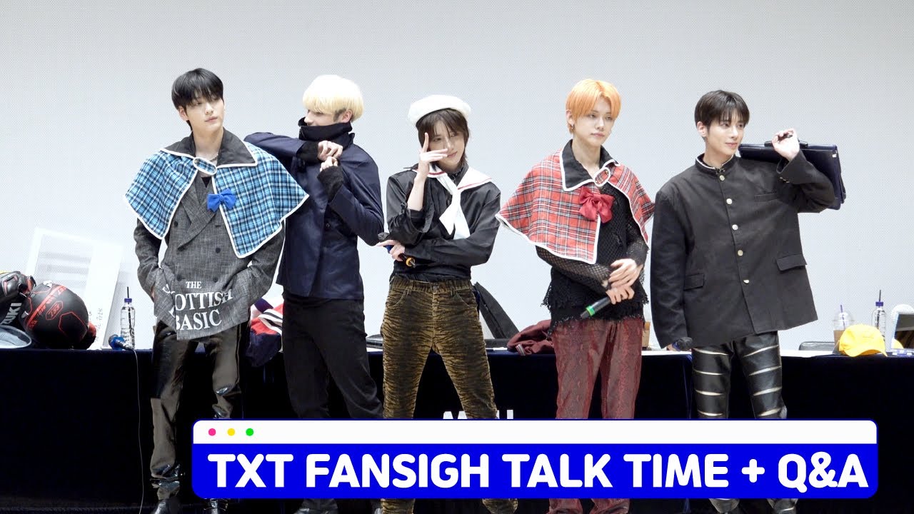 231024 TXT 투바투 엠투유레코드 팬싸인회 Q&A 질문 단체캠 + 토크타임 + 엔딩 I 투모로우바이투게더
