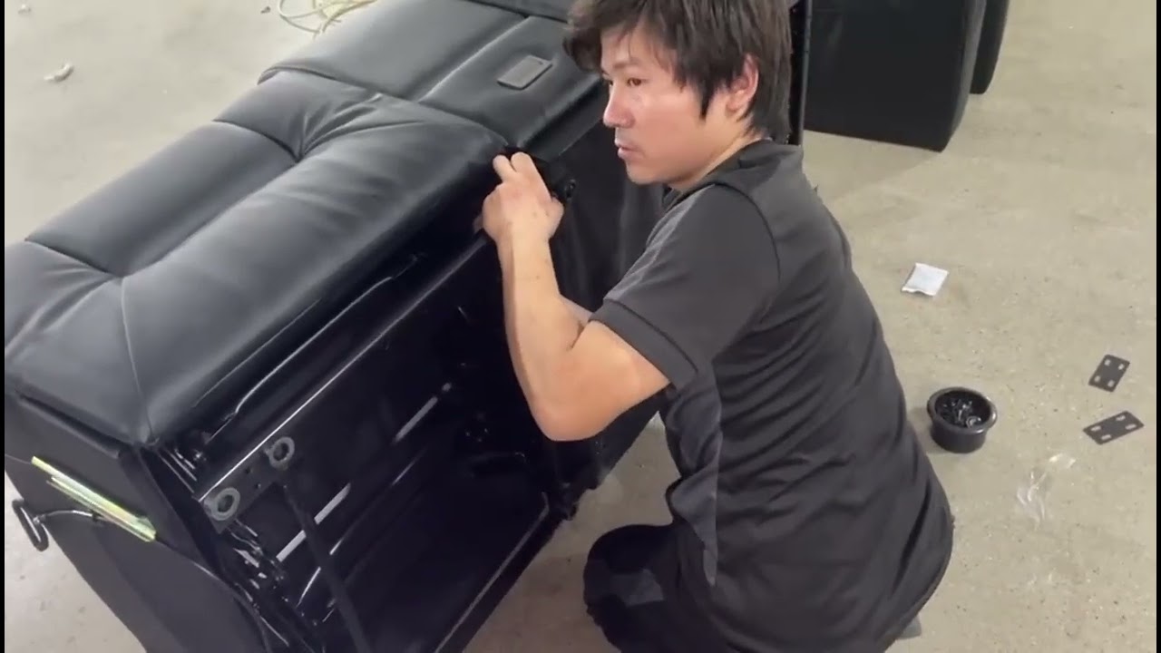 Loveseat recliner assembly video