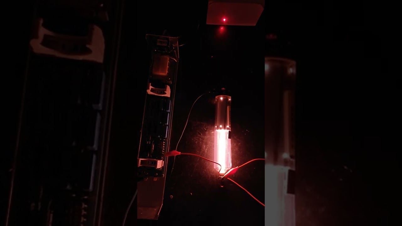 Red HeNe Gas Laser switch on. But Lights are off.
