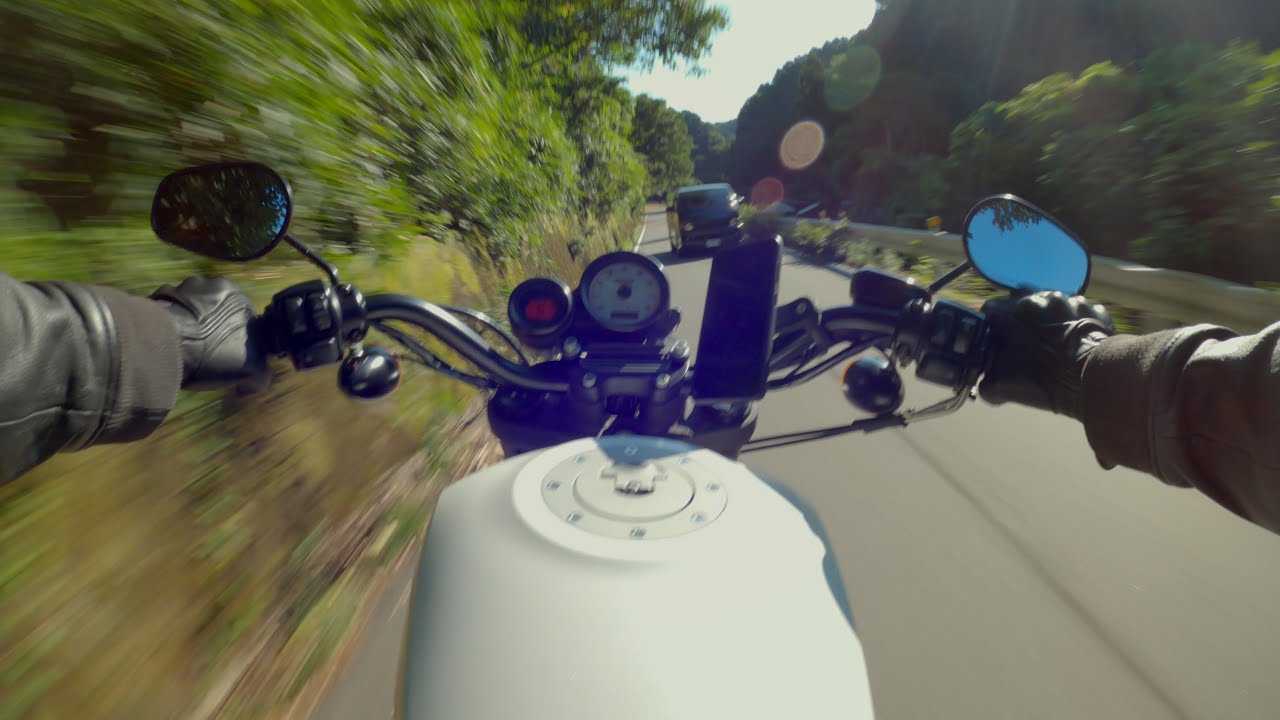 Blasting a Harley Davidson Sportster XR1200 on Mountain Roads