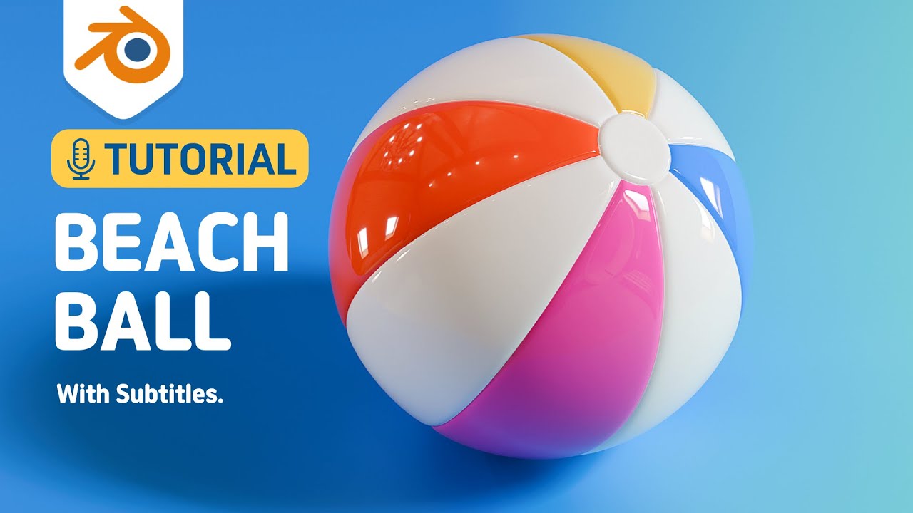 3d 블렌더 왕초보 튜토리얼 / 비치볼 만들기  / Blender Tutorial / 3d beach ball