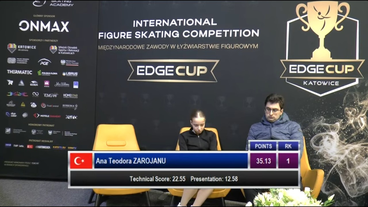 Zana Ana Zarojanu Edge Cup Short Program 2026