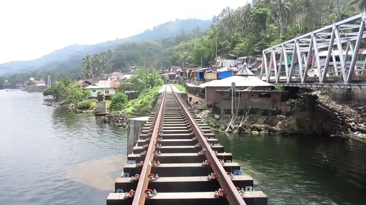 INDAHNYA JEMBATAN DI HULU BATANG OMBILIN DANAU SINGKARAK | Jalur Kereta Api Padang Panjang - Solok