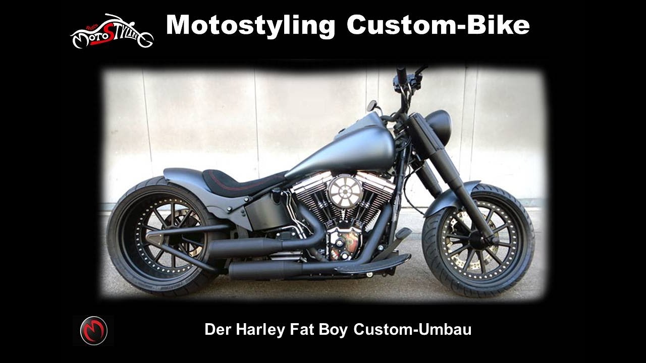 Harley Fat Boy-Custombike von Motostyling Switzerland