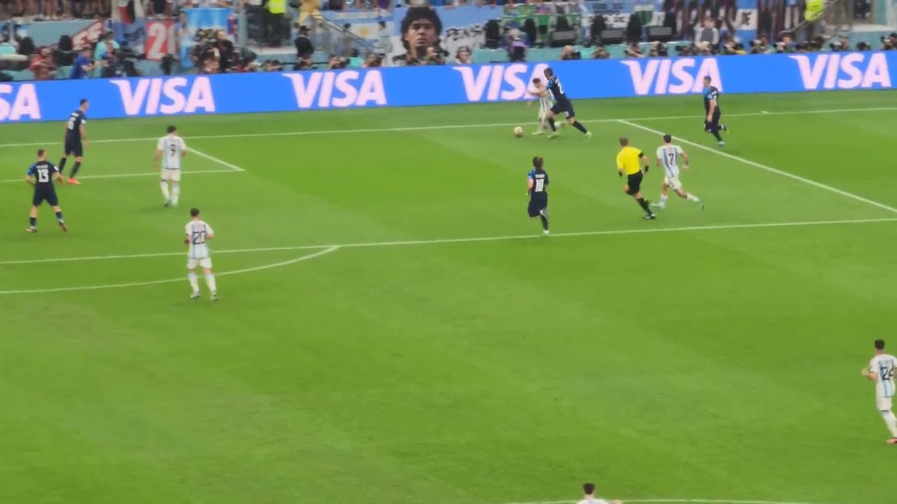 Lionel Messi assist against Croatia FIFA WC Semifinal