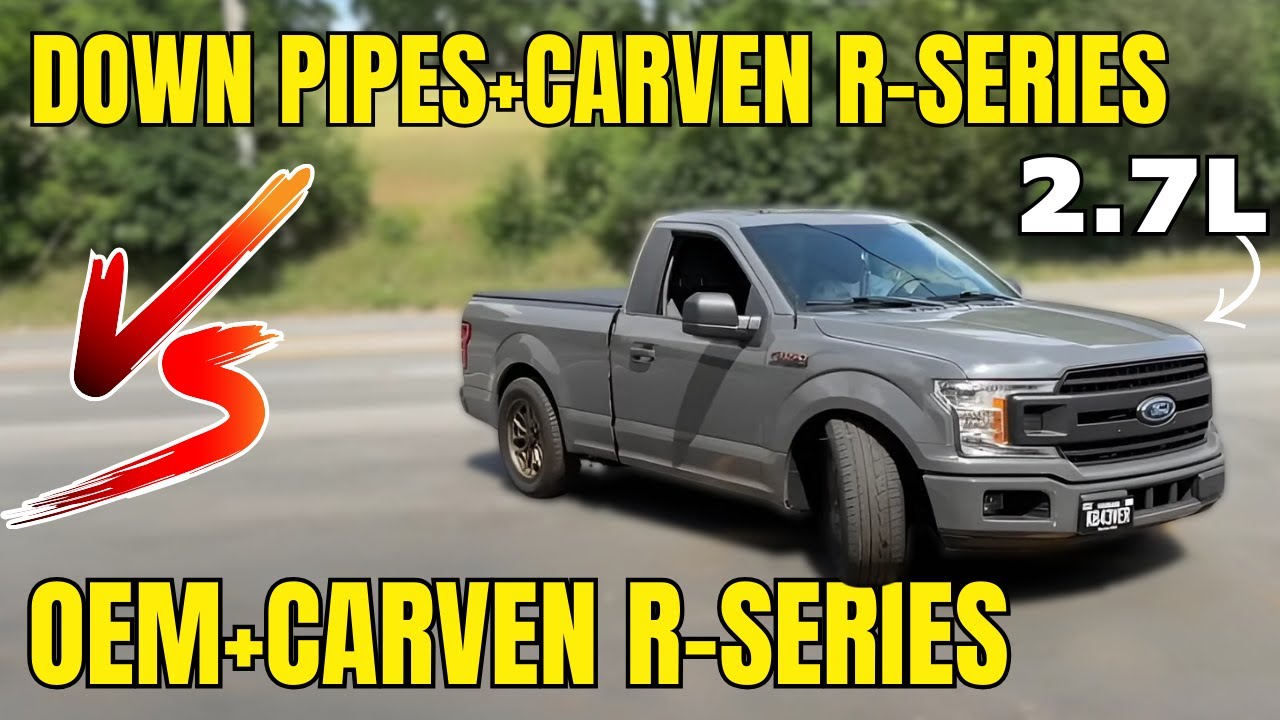 Ford F-150 2.7L Ecoboost: OEM против даунпайпов и Carven R-Series!