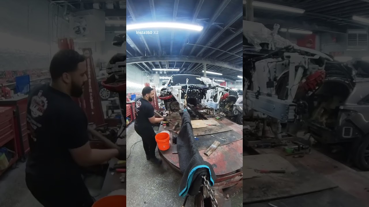 @Velocityautocenter 2026 BMW x5m comp frame rail replace and a full color change stay tuned