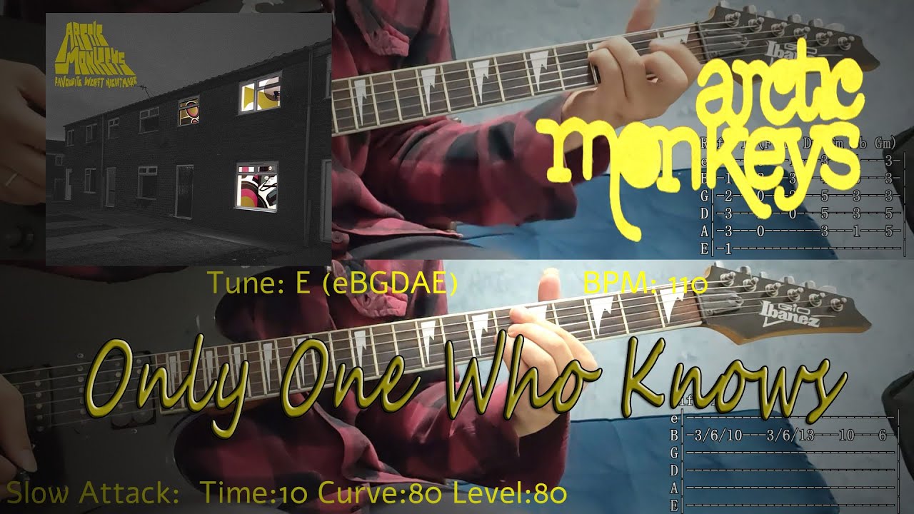 Only One Who Knows - Arctic Monkeys (Tab pdf Tutorial Cover)