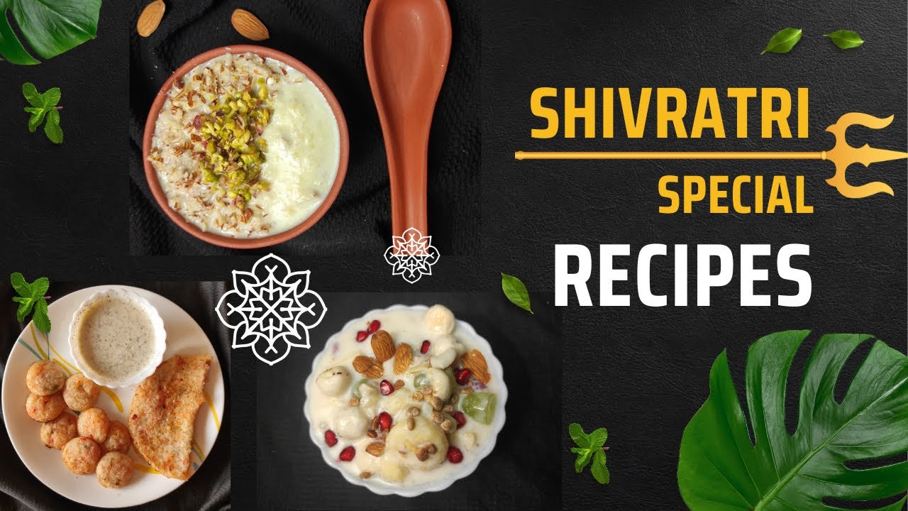 Shivratri Special healthy recipes | Healthy vrat dessert recipes | Thandai | Fruit Cream | kheer
