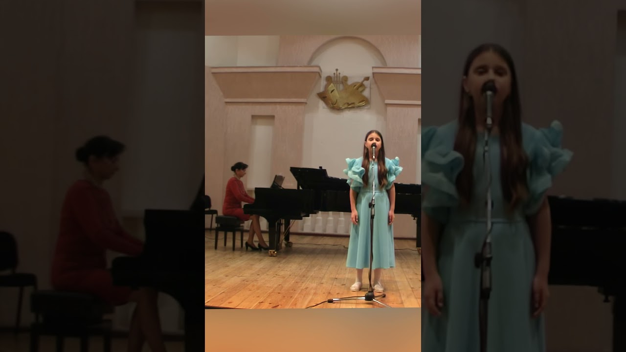 До Дня народження Т.Г. Шевченка. На сцені Нікиштина Марія, викладач  Людмила Говорова, 09.03. 26 рік