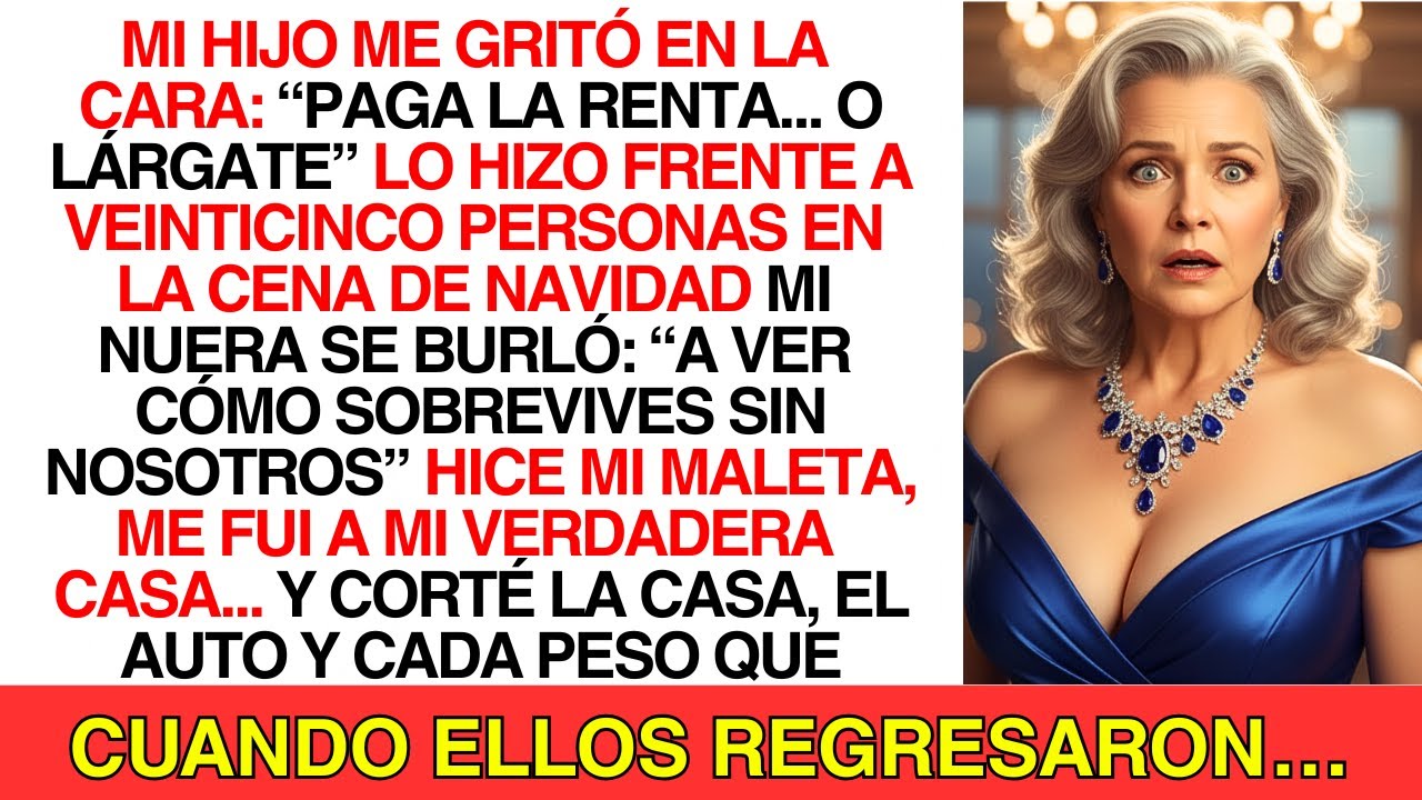 Mi Hijo Me Gritó: “¡Paga La Renta O Vete!” En Navidad… Y Mi Respuesta Después Lo Dejó Helado