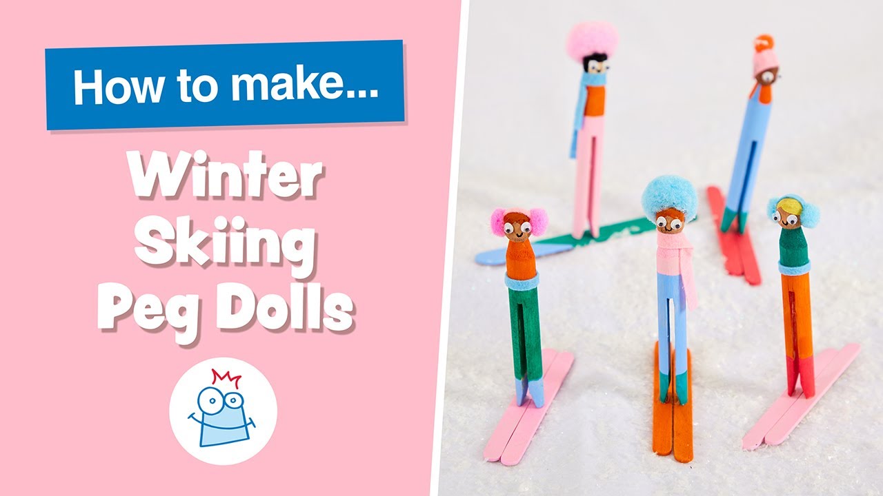 How To Make Winter Skiing Peg Dolls | Baker Ross