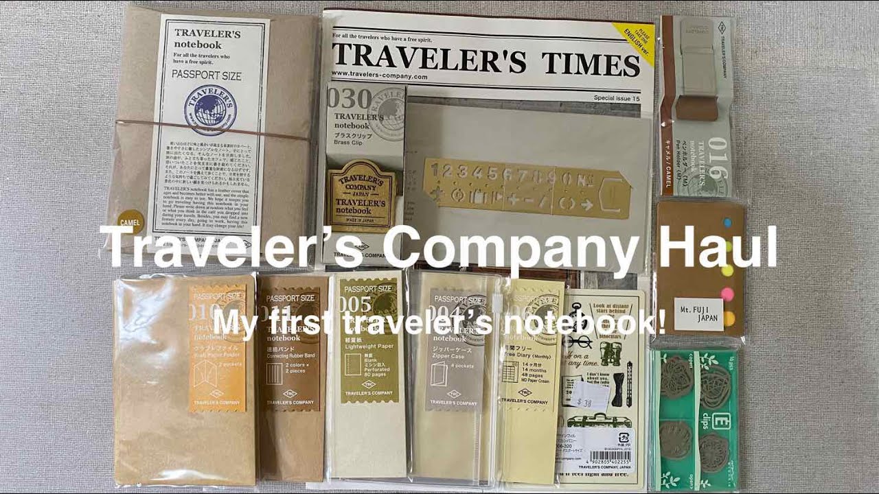 My first Traveler's Notebook | Passport size | Traveler's Company haul