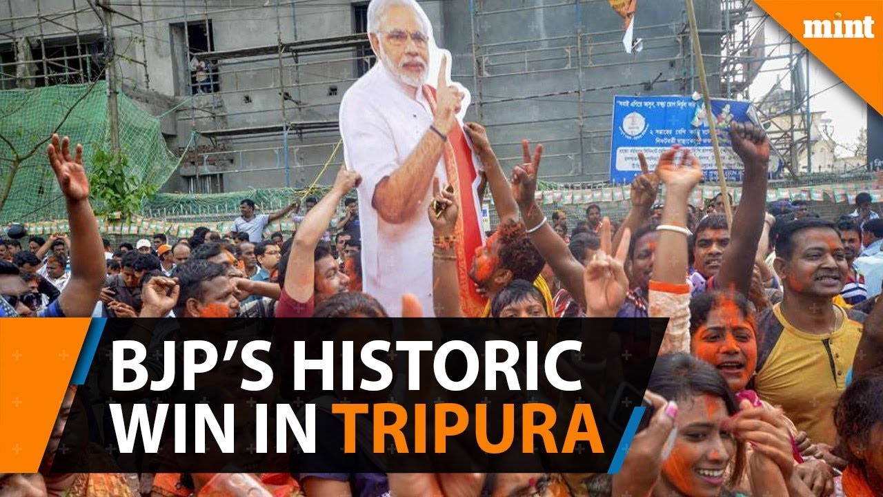 BJP win majority seats in historic Tripura election, while CPM is dethroned