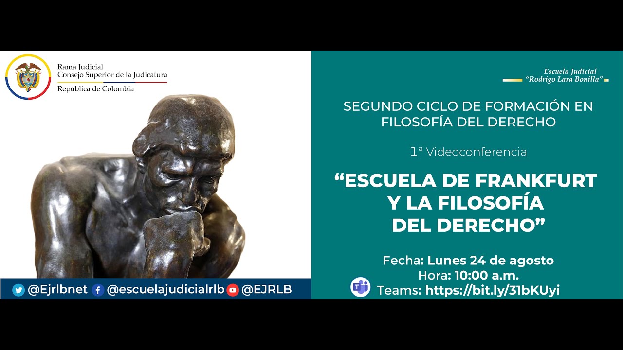 ESCUELA DE FRANKFURT Y LA FILOSOFÍA DEL DERECHO
