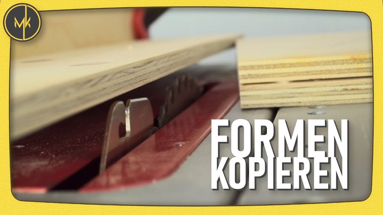 Formen kopieren auf Tischkreiss&auml;ge und Fr&auml;stisch - Einfacher Kopieranschlag