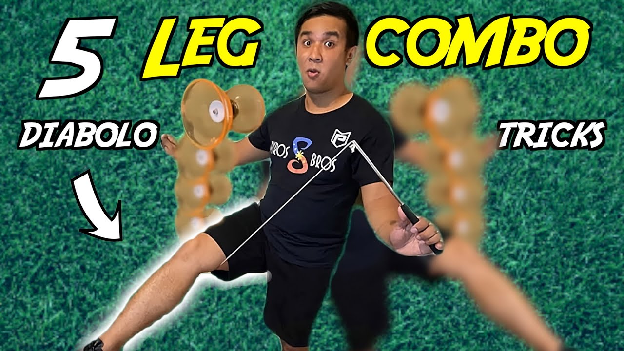 Learn 5 Diabolo Leg Trick Combos! | Diabolo Tutorial