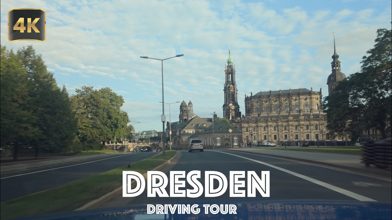 Driving in Dresden, Germany | City center driving