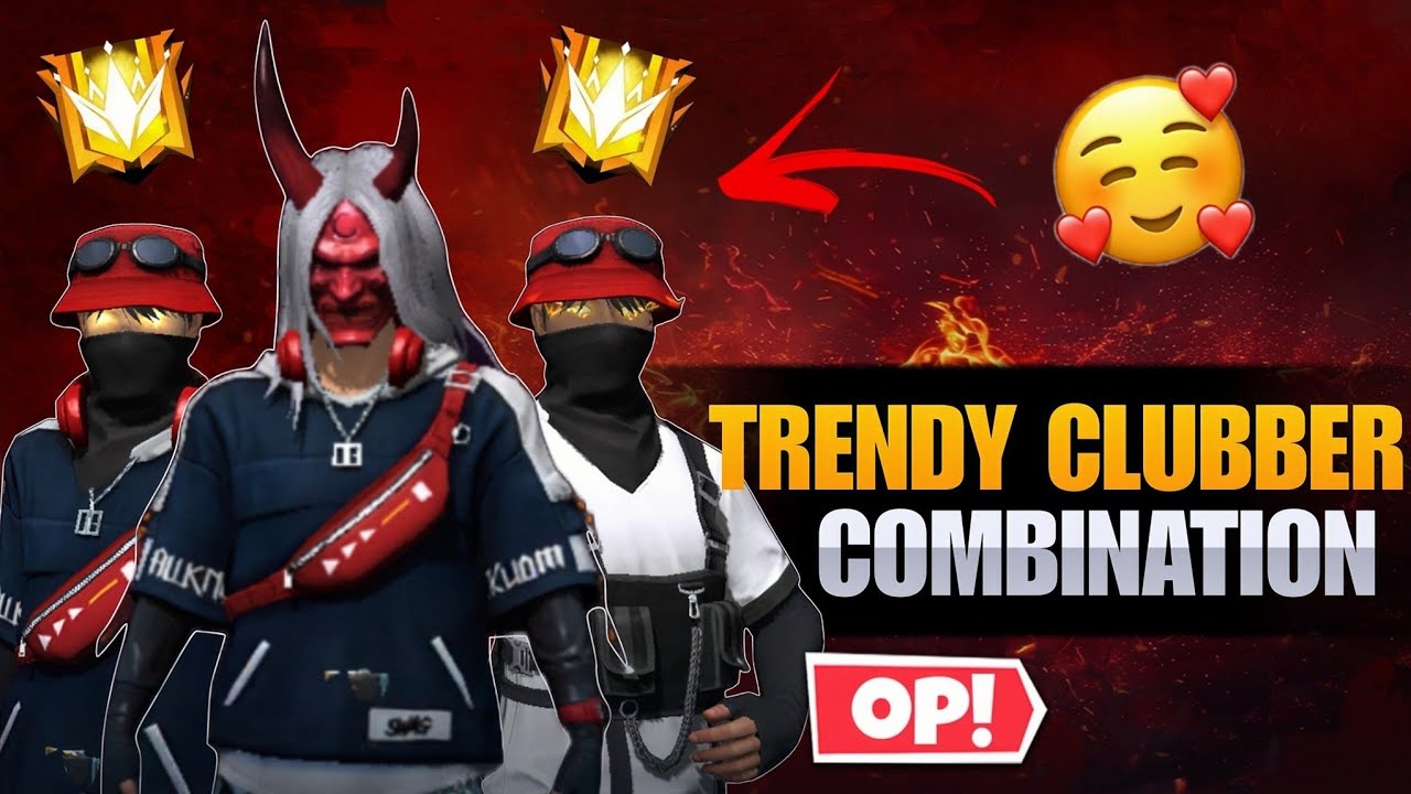 TRENDY CLUBBER BUNDLE COMBINATION 💯🔥| NEW BEST DRESS COMBINATION IN FREE FIRE 🔥💪