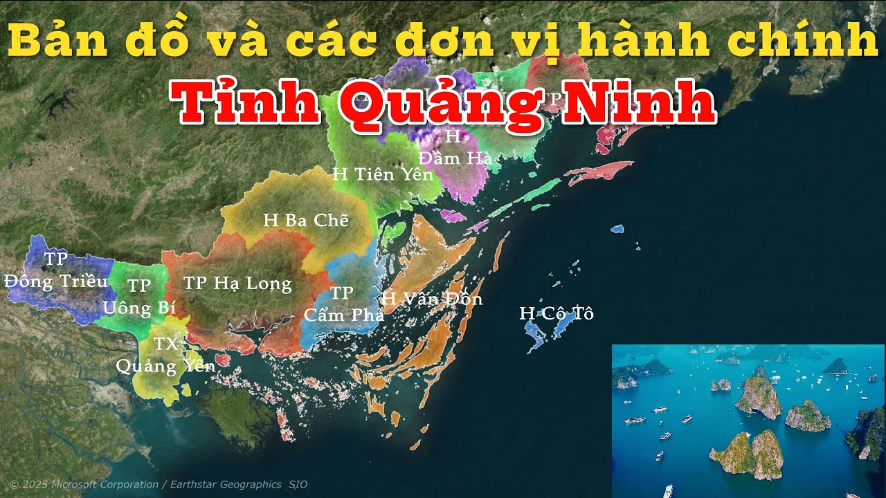 Giới thiệu về tỉnh Quảng Ninh và 13 huyện, thành phố, thị xã