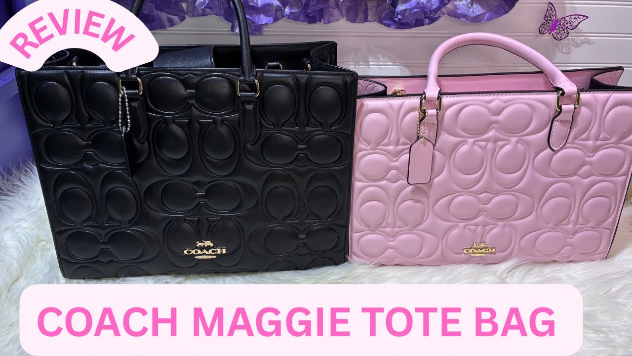COACH MAGGIE TOTE COMPARED TO THE DISCOUNT MAGGIE TOTE #cute #coach 