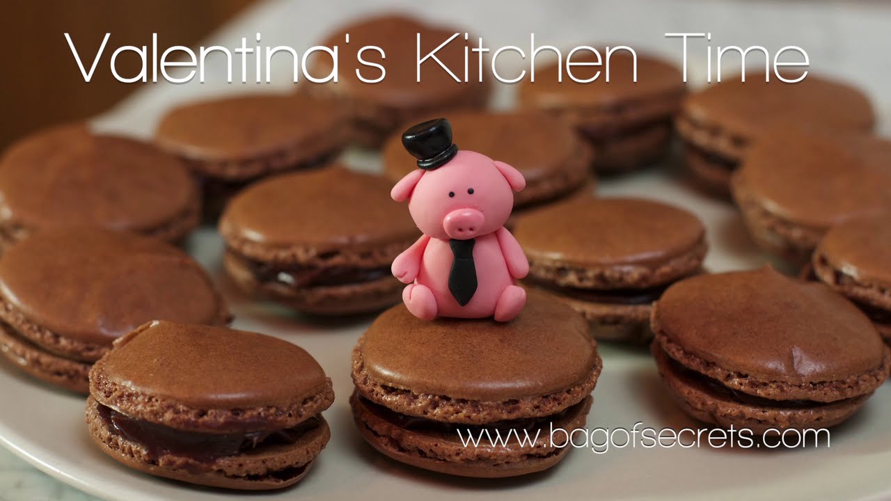 I macaron francesi al cioccolato