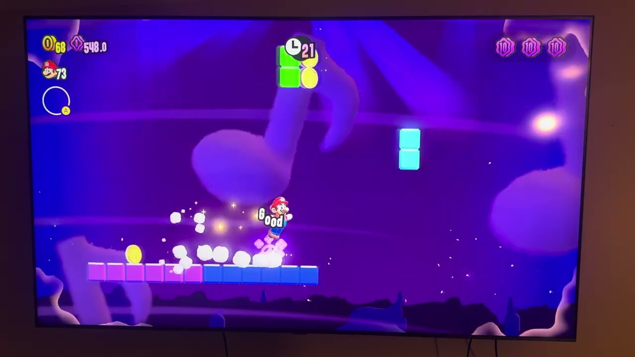 Super Mario Bros. Wonder - Fluff-Puff Peaks Special Climb to the Beat #supermariobroswonder #mario 