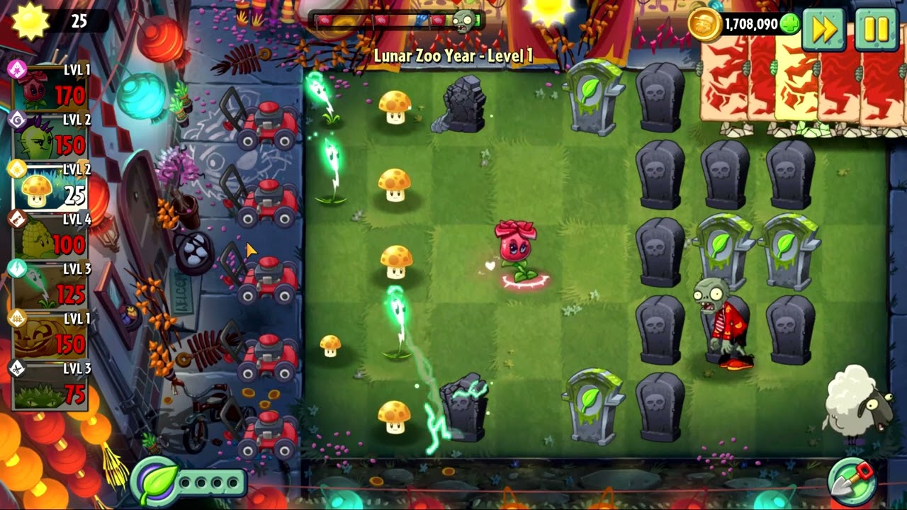 Lunar Zoo Year Level 1 (Plants vs. Zombies 2)