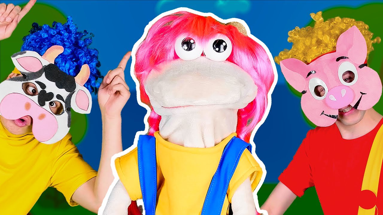 Animal Sounds with Puppets! | D Billions Kids Songs