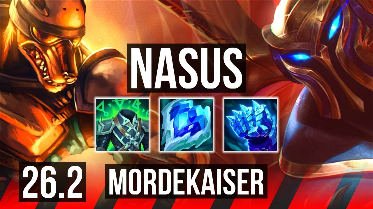NASUS vs MORDEKAISER (TOP) | Good KDA: 14/1/7 | KR Master | 26.2