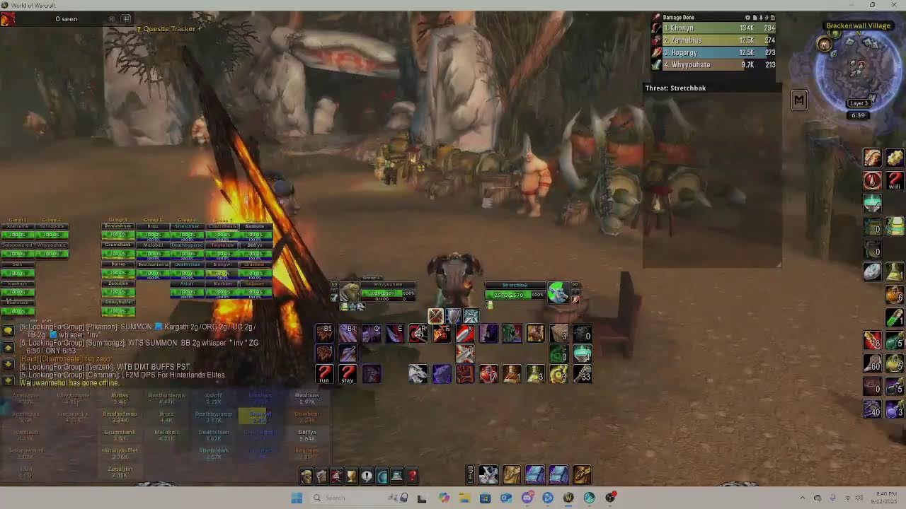 Onyixa and 1hr into AQ reset