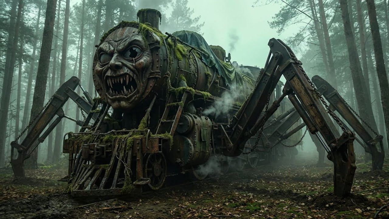 Restoring the Cursed Choo-Choo Charles Train in the Forest | Full ASMR Car Restoration