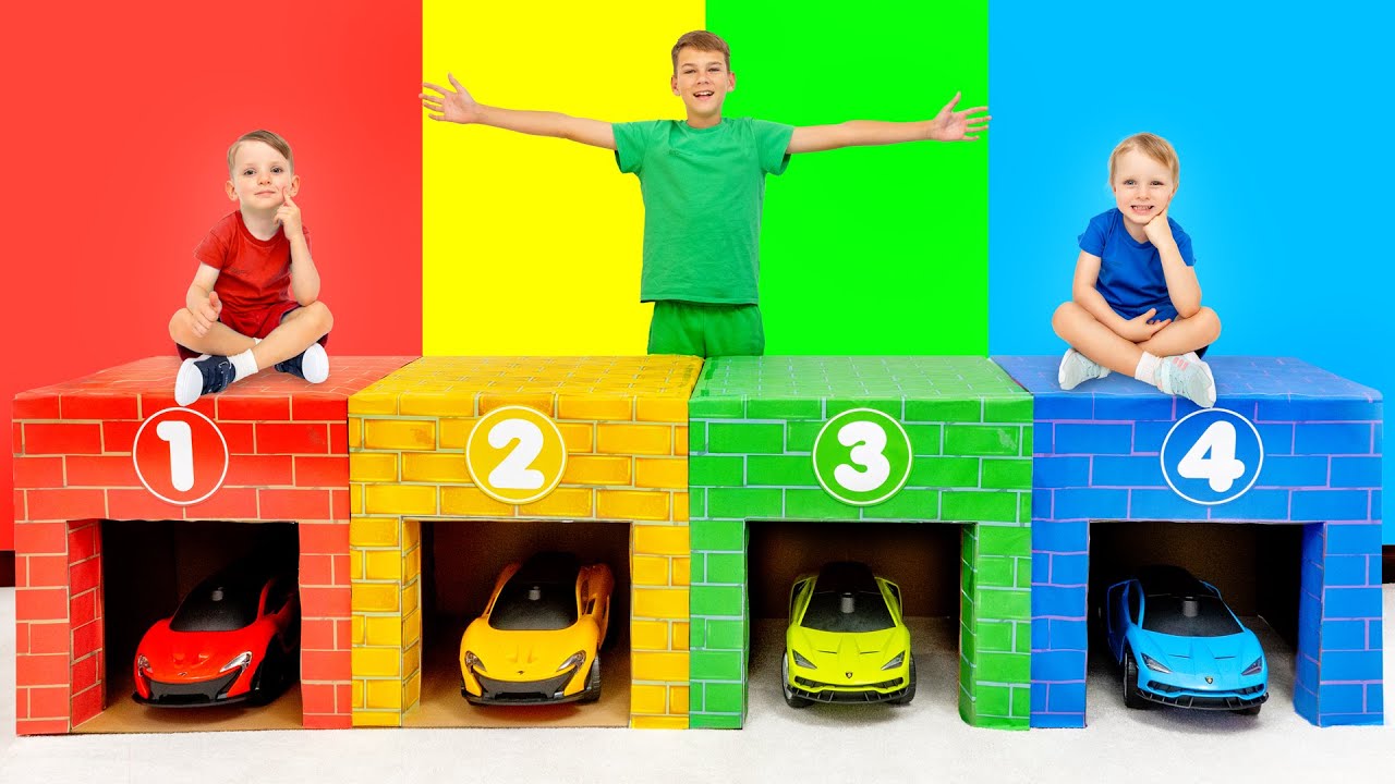 ابحث عن 4 سيارات مع الطفل أليكس! 🚗👶✨