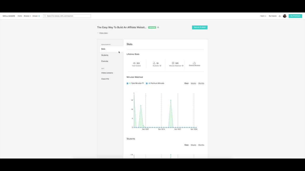 Skillshare Affiliate Partners - Linking Directly to Course Page